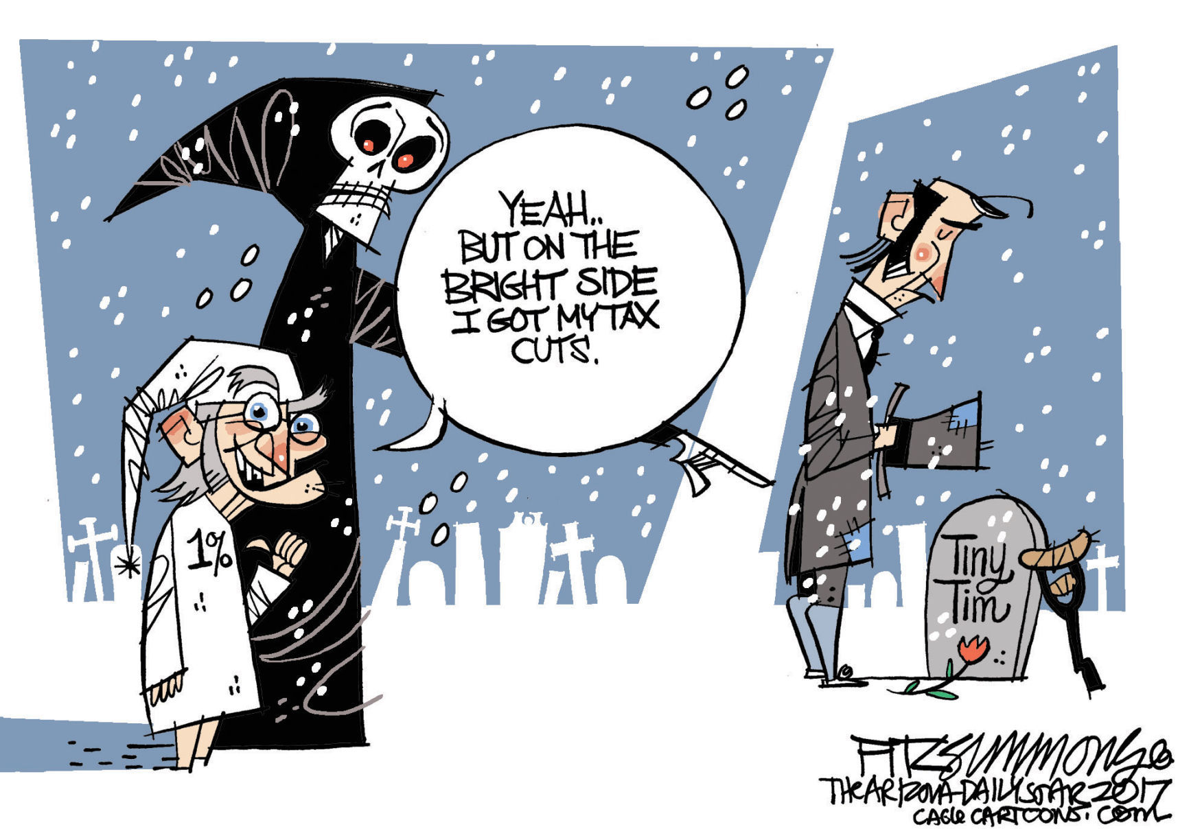 Daily Fitz Cartoon: Scrooge